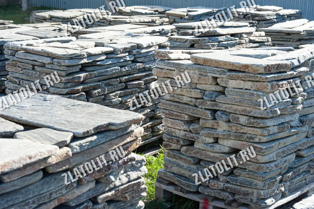 галтованный плитняк Старый город для мощения и облицовки в наличии от производителя